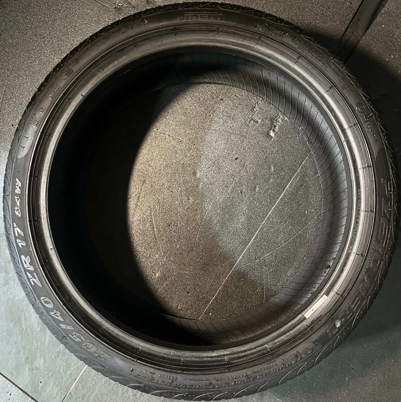  2020年製 約8分山 ピレリ PIRELLI ピーゼロ P ZERO NERO 205 40 R 17 2本 h_664 17インチ サマータイヤ ノーマルタイヤ