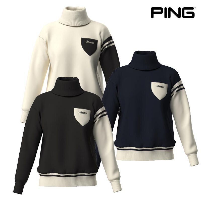 PING ピンゴルフ オフタートル バイ ニット セーター レディース 622-5275001 日本 25秋冬 セットアップ