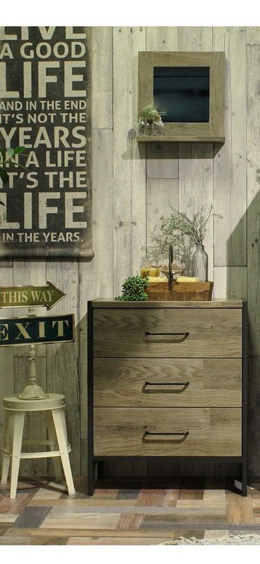 白井産業 SHIRAI チェスト おしゃれでかっこいい ビンテージテイスト 組立簡単 ビエンテージ VNT-7060 H