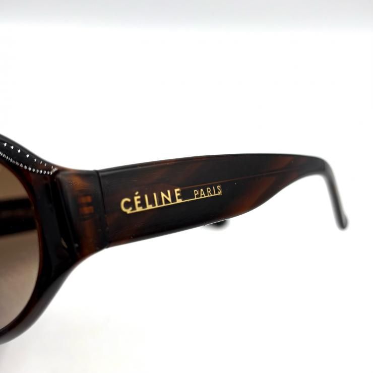 【美品】CELINE サングラス　ブラウン(べっ甲) CELINE セリーヌ サングラス べっ甲柄 ブラウン 鑑定済み 正規品
