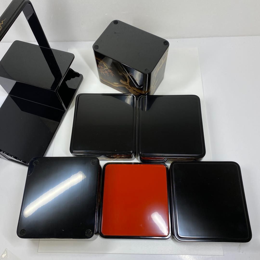 蒔絵師 真山 輪島塗 山水蒔絵 花見弁当 トルサ 本さ7-0211