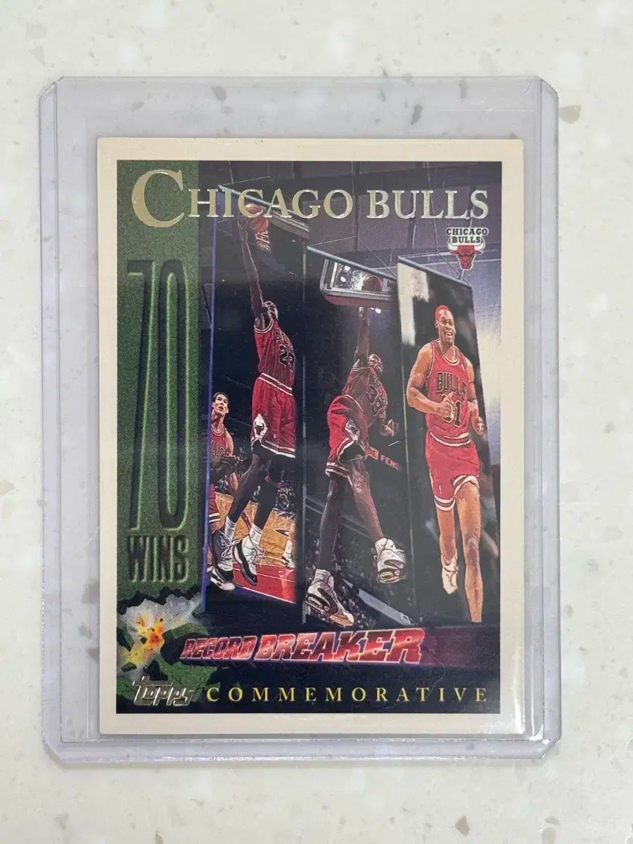 96-97 TOPPS トップス NBA シカゴ ブルズ 70勝 記念 バスケット カード
