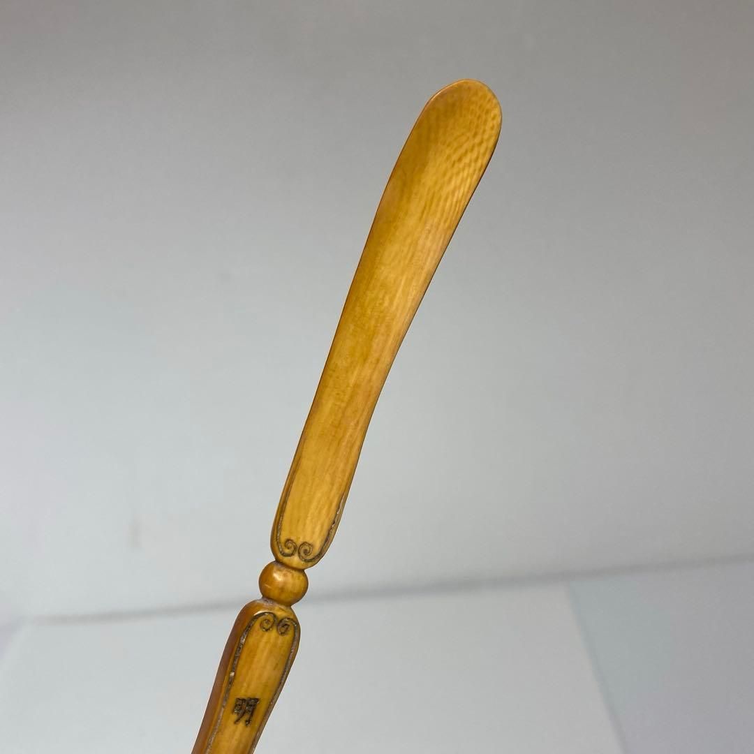 中国古玩 時代物 極上彫 極上茶杓 8g チヒコオ 東さ7-0211☆2F - メルカリ