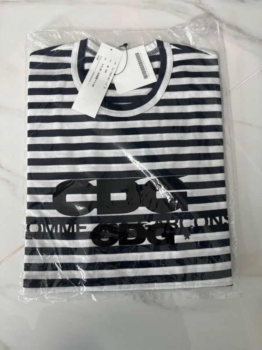 コム デ ギャルソン CDG ストライプ Tシャツ S