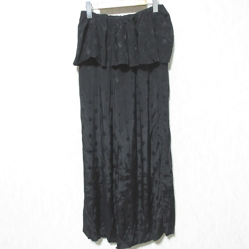 sara mallika サラマリカ City Color Frill Pants フリルイージーパンツ 020642SQ1 ブラック レディース 古着