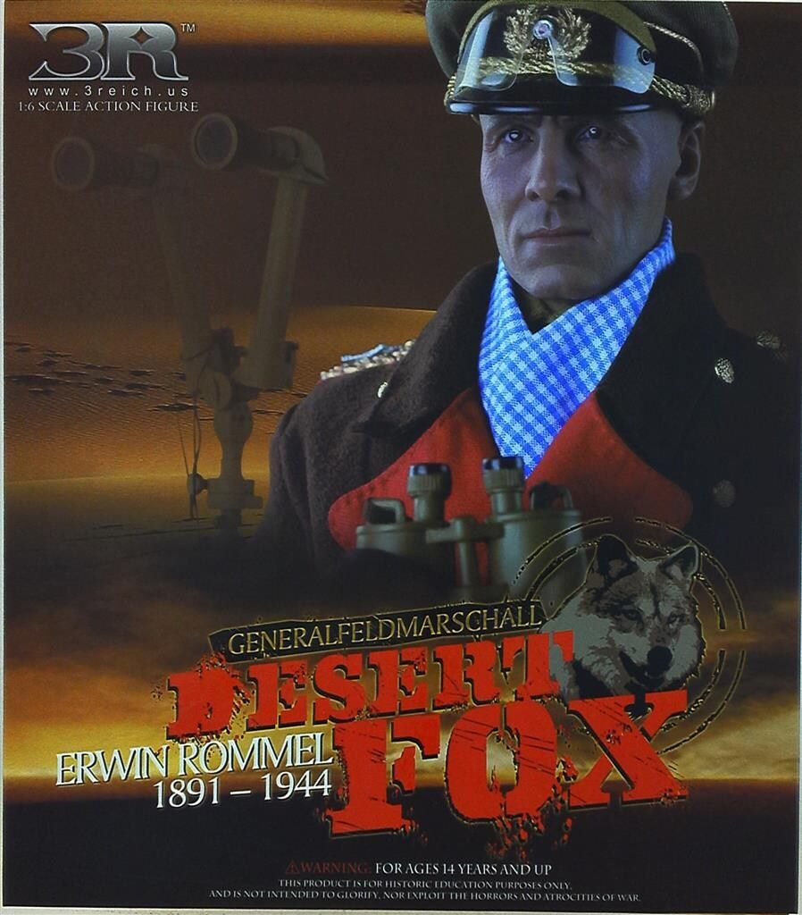 3 R ERWIN ROMMEL 1891-1944 DESERT FOX GENERALFELDMARSCHALL