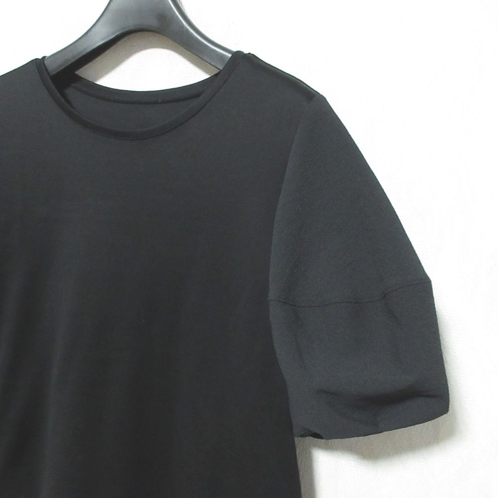 24SS ANAYI アナイ パフスリーブ カットソー サイズ36 ブラック レディース 古着 GINKGOPHARMACY_COM