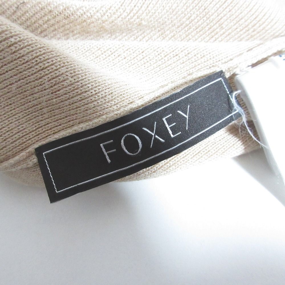 良品 FOXEY フォクシー レイニーステッチ サマーニット 38080 サイズ38 ピンクベージュ レディース 古着 中古 USED 良品 FOXEY フォクシー レイニーステッチ サマーニット 38080 サイズ38