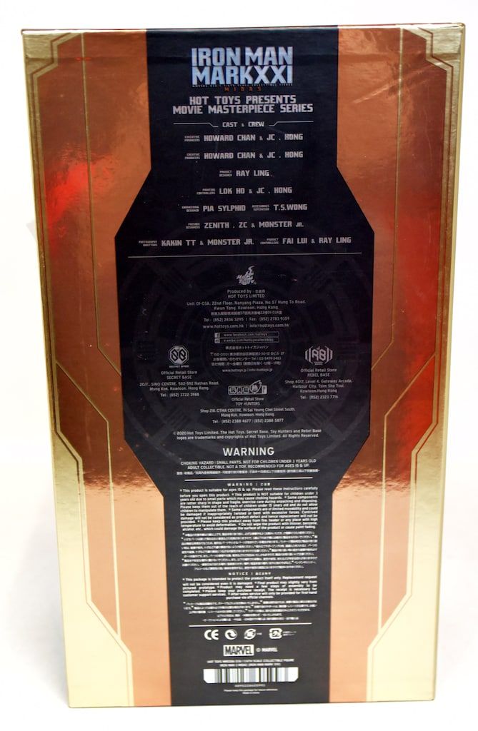 HOTTOYS MOVIE DIECAST IRON MAN MARK 21 MIDAS MMS 586