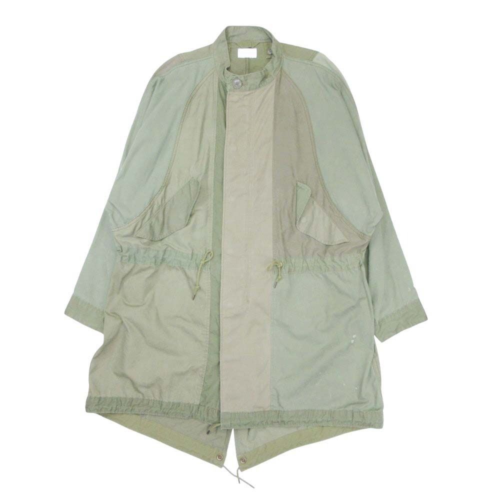 CHANGES チェンジーズ 再構築 ミリタリー モッズコート フィールドジャケット ダメージ加工 カーキ オリーブ メンズ レディース 古着