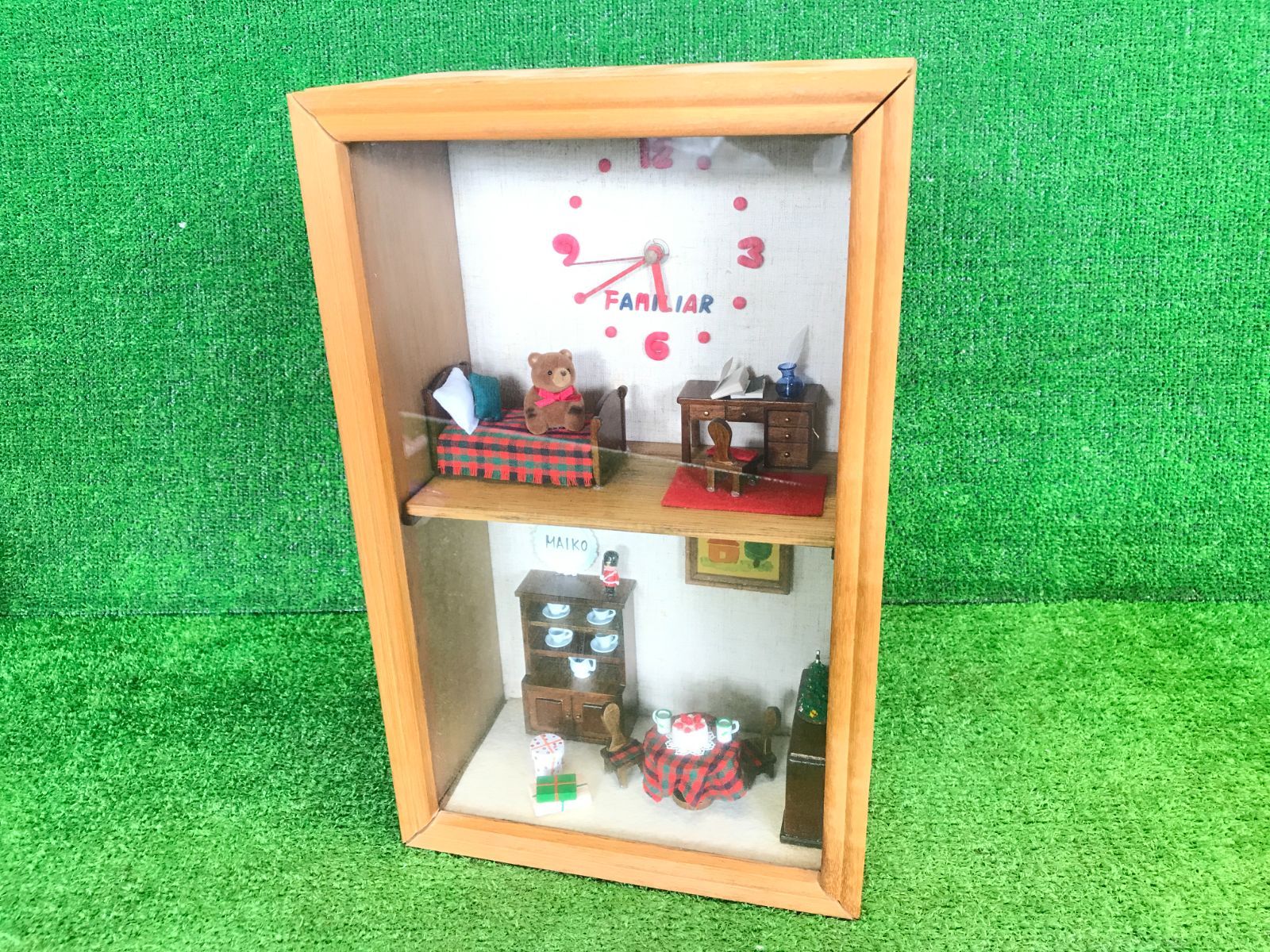 ファミリア　アンティーク　ミニチュア　ドールハウス　時計 ファミリア アンティーク ミニチュア ドールハウス 時計 置時計 希少