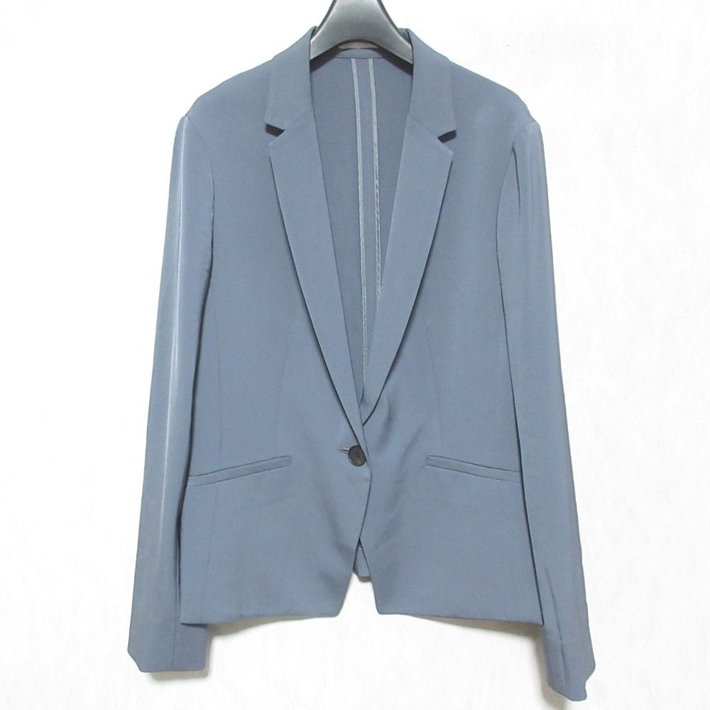 ICB アイシービー テーラードジャケット パンツ スーツ セットアップ サイズ42 グレー レディース 古着