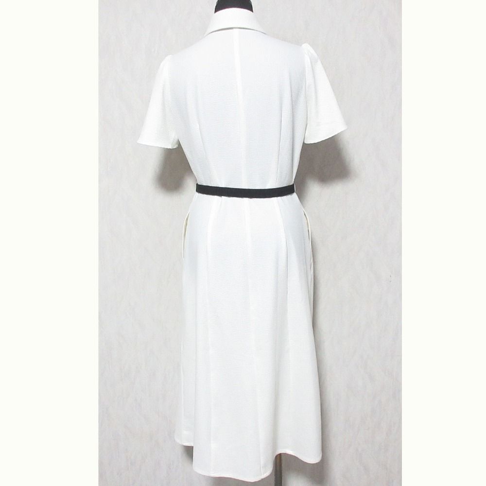 kay me ケイミー ベルトリボン付き ワンピース サイズ7 ホワイト レディース 古着