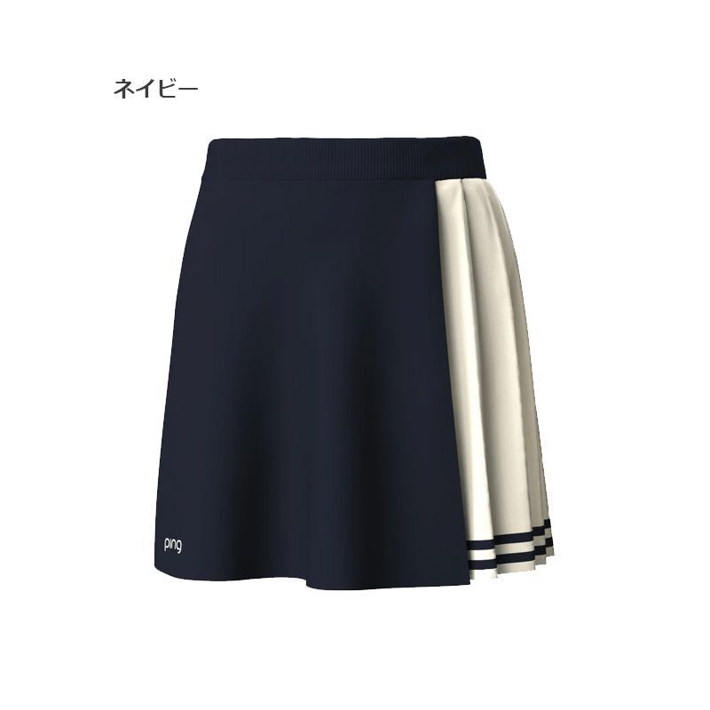 PING ピンゴルフ サイドプリーツバイ スカート レディース 622-5234002 日本 25秋冬 セットアップ