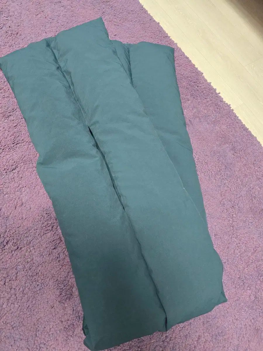 ジルサンダー ダウンマフラー ラグ グリーン