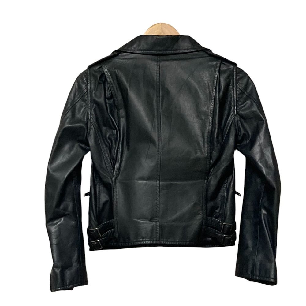 美品 Whim Gazette ウィムガゼット ゴートレザー ダブル ライダース