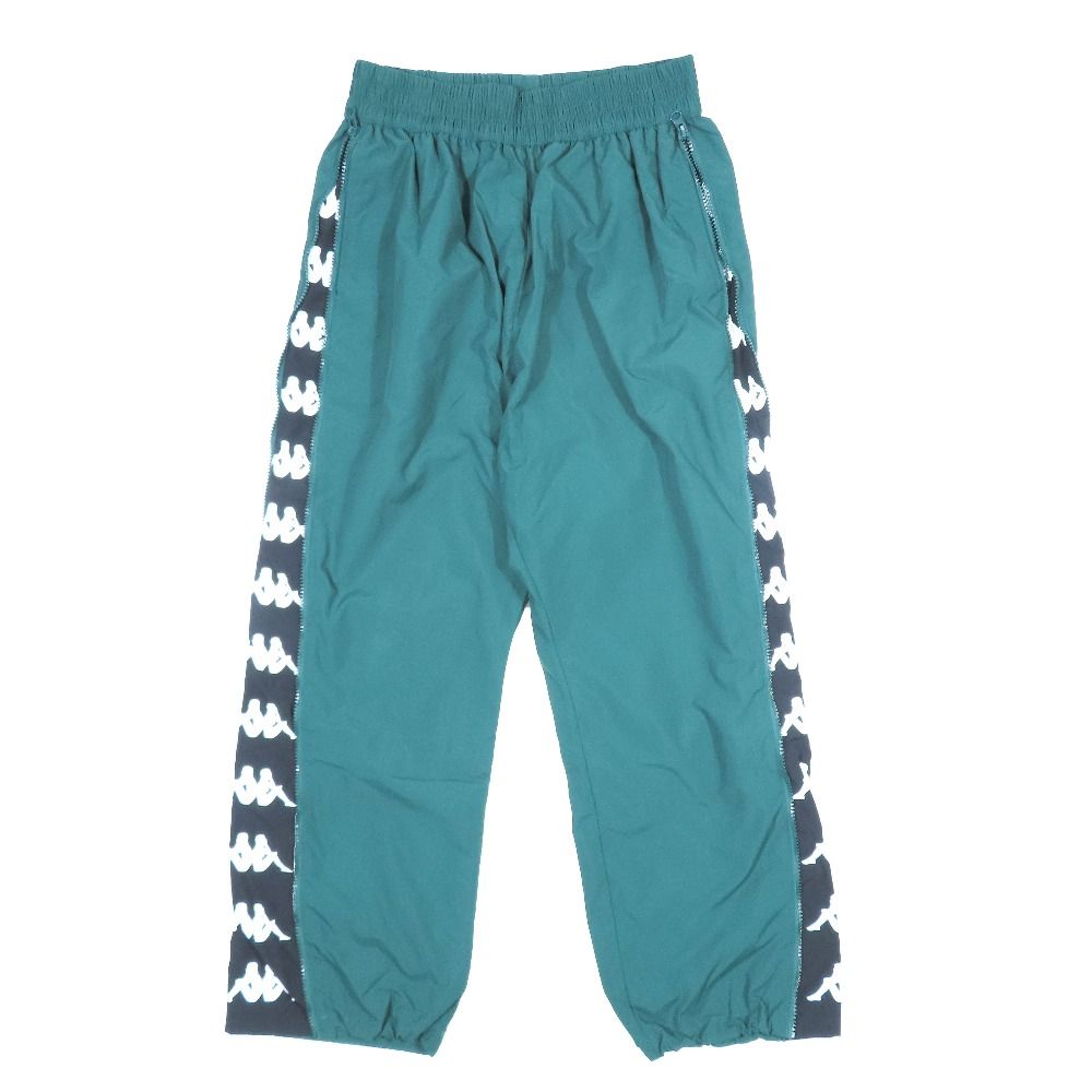 Kappa カッパ バンダ ナイロン トレーニング イージー パンツ サイドロゴ スポーツウエア KPARDAY80M ボトムス S グリーン メンズ 古着