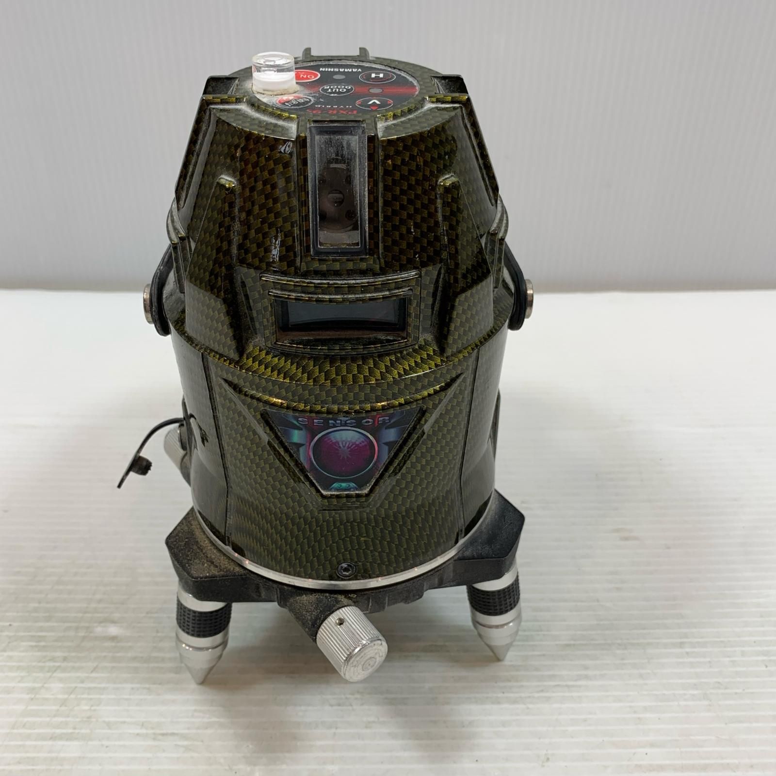 κκ山真 レーザー機器 山真 PXR-9s ケース 受光器付 赤レーザー PXR-9s ブラック