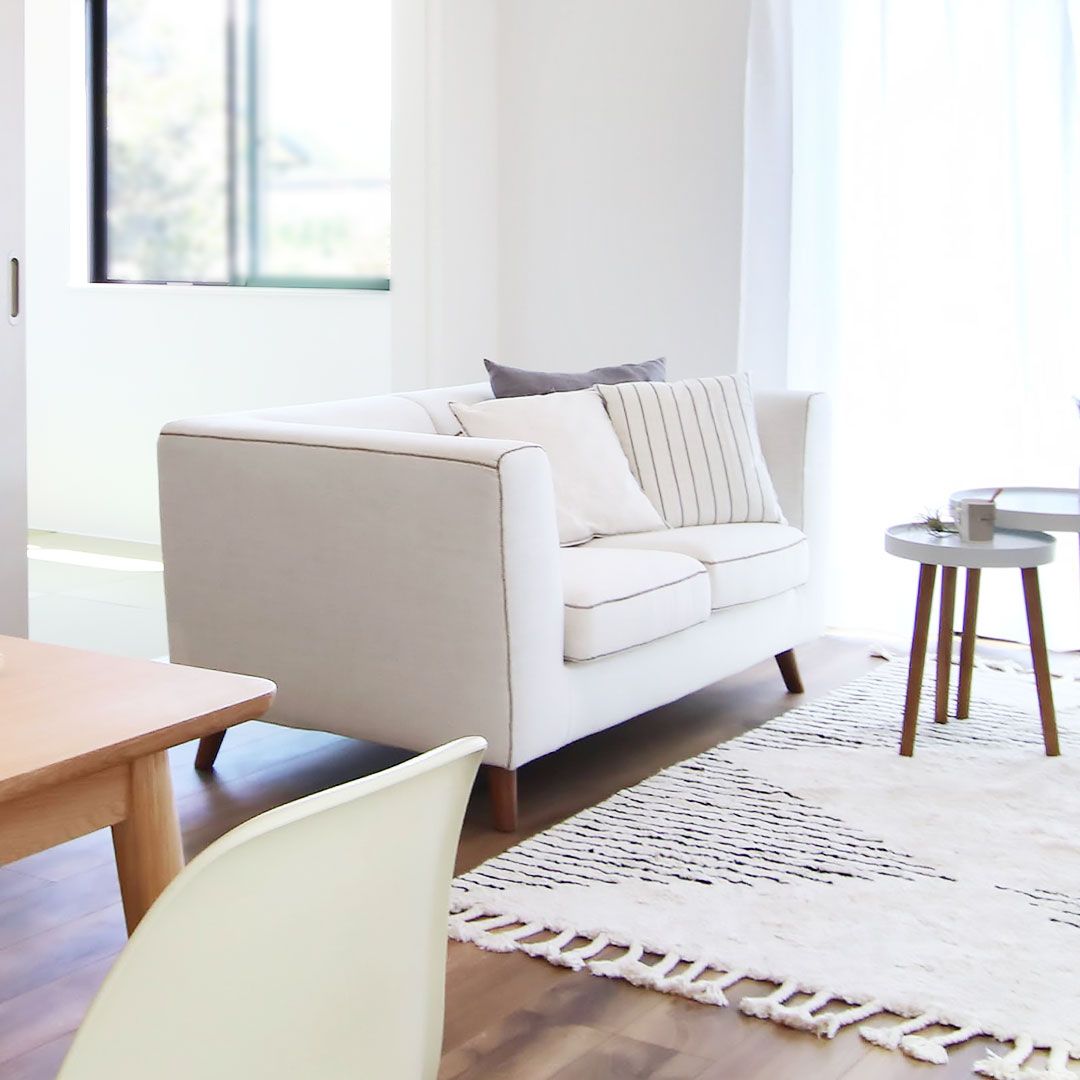 2人掛け アイボリー