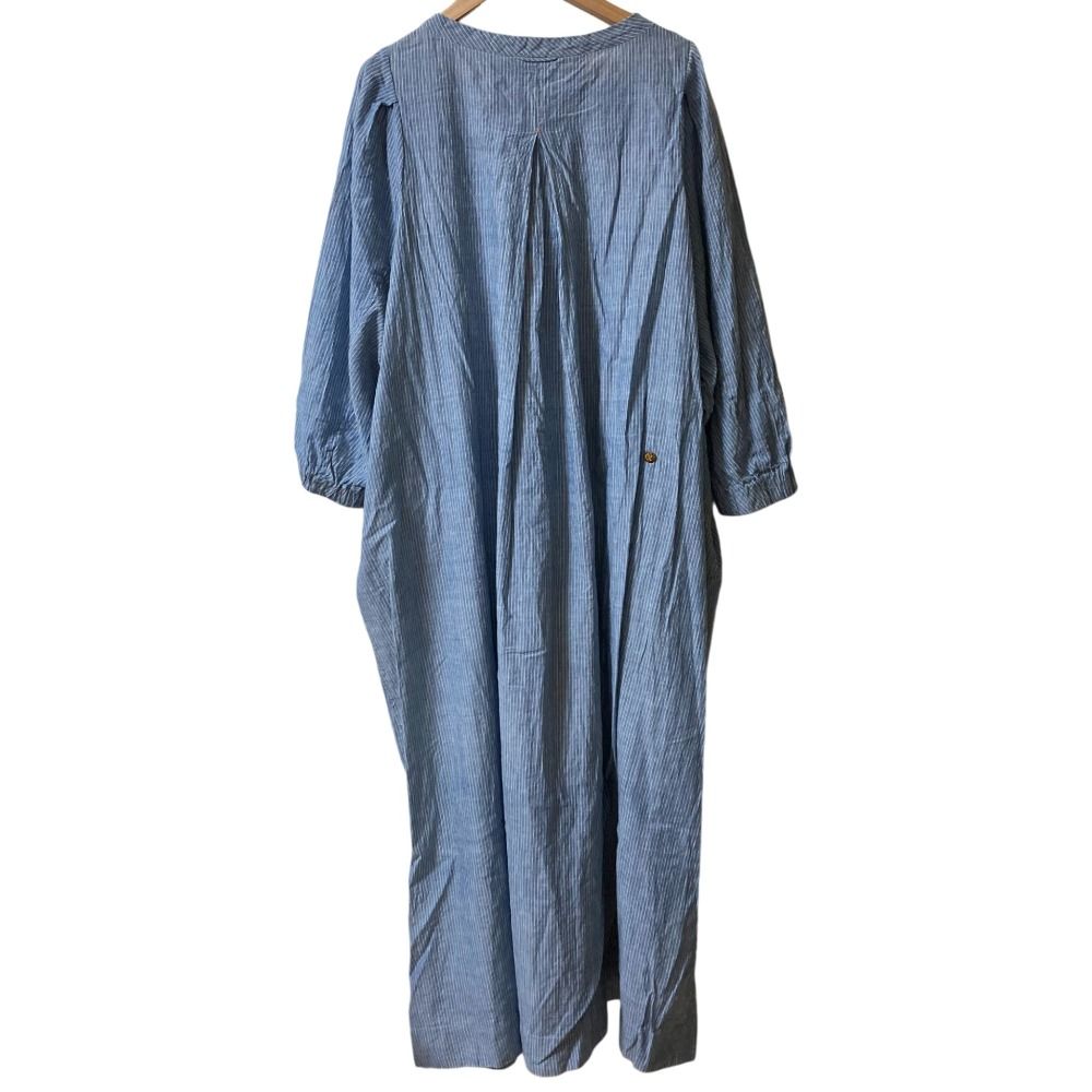 45 R フォーティファイブアール インドカディのドレス ワンピース 7035070 ライトインディゴ レディース 古着