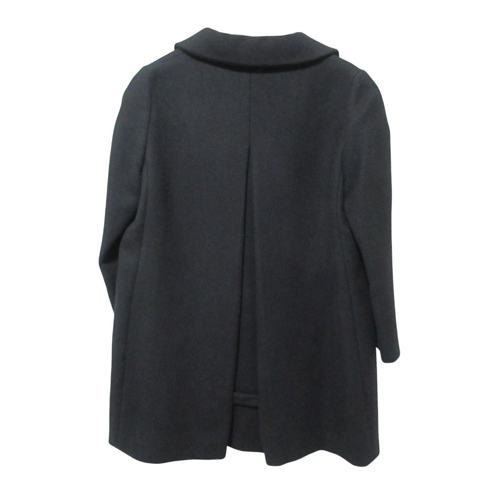 MIU MIU ミュウミュウ ウール ダブルブレストコート 40 ブラック レディース 古着