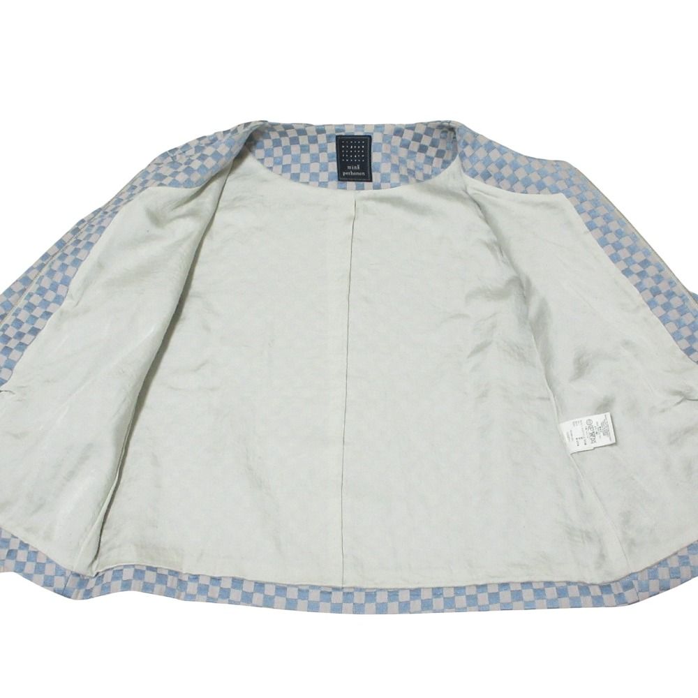 美品 クリーニング済 mina perhonen ミナペルホネン ichimatsu シルク  