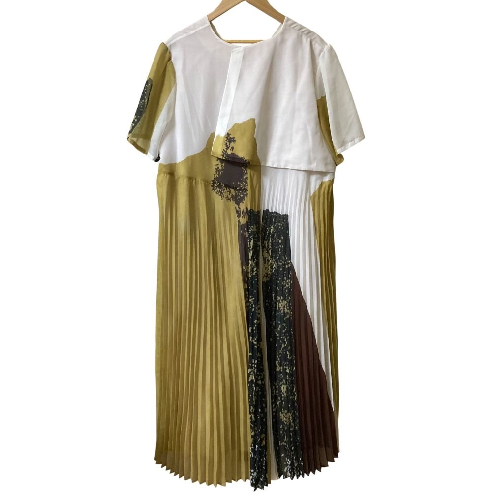AMERI VINTAGE アメリヴィンテージ FUDE ART PLEATS DRESS ワンピース Ｓサイズ マルチ レディース 古着