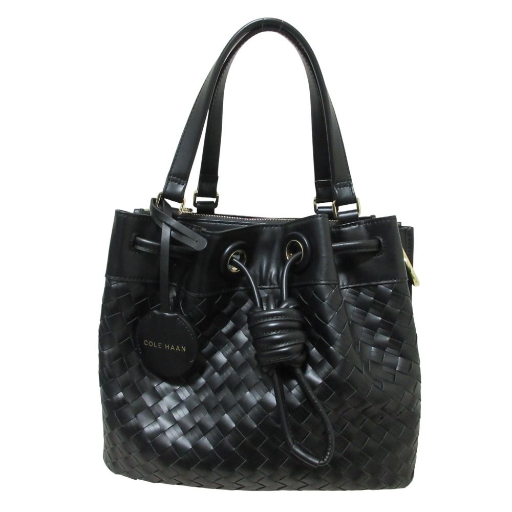 新品同様 Cole Haan コールハーン ウォーブン レザー スモール  