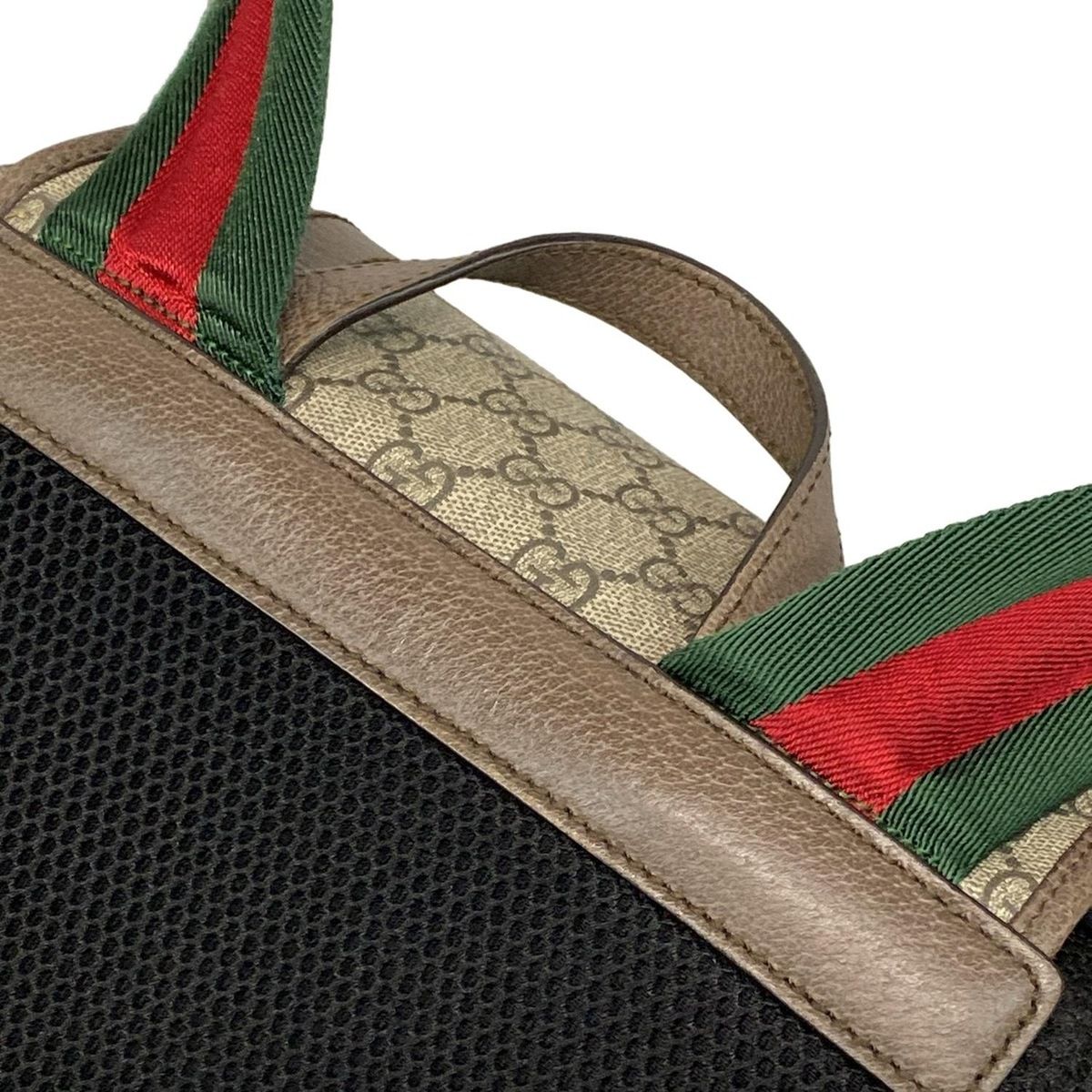 【新品、本物、正規品】 GUCCI グッチ リュックサック ソフトGGスプリームバックパック 473869 ダークブラウン×ベージュ×イエロー レザー MAX80％OFF。