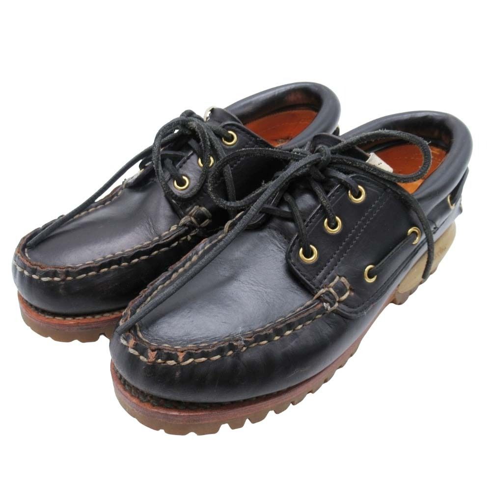 23ss visvim ビズビム WALLACE DECK-FOLK ウォレス デックフォルク デッキシューズ 靴 US9 27.0 ブラック メンズ 古着