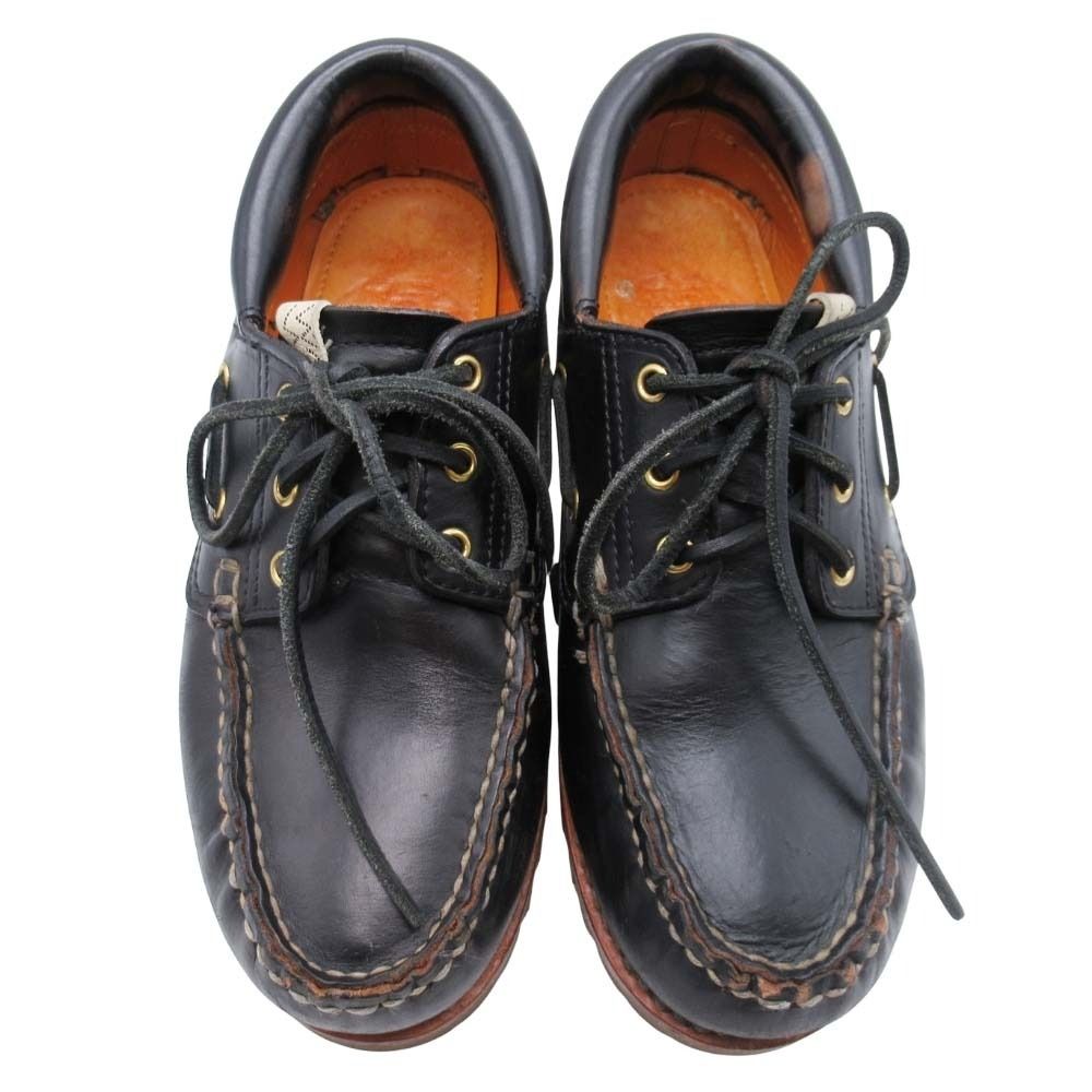 23ss visvim ビズビム WALLACE DECK-FOLK ウォレス デックフォルク デッキシューズ 靴 US9 27.0 ブラック メンズ 古着