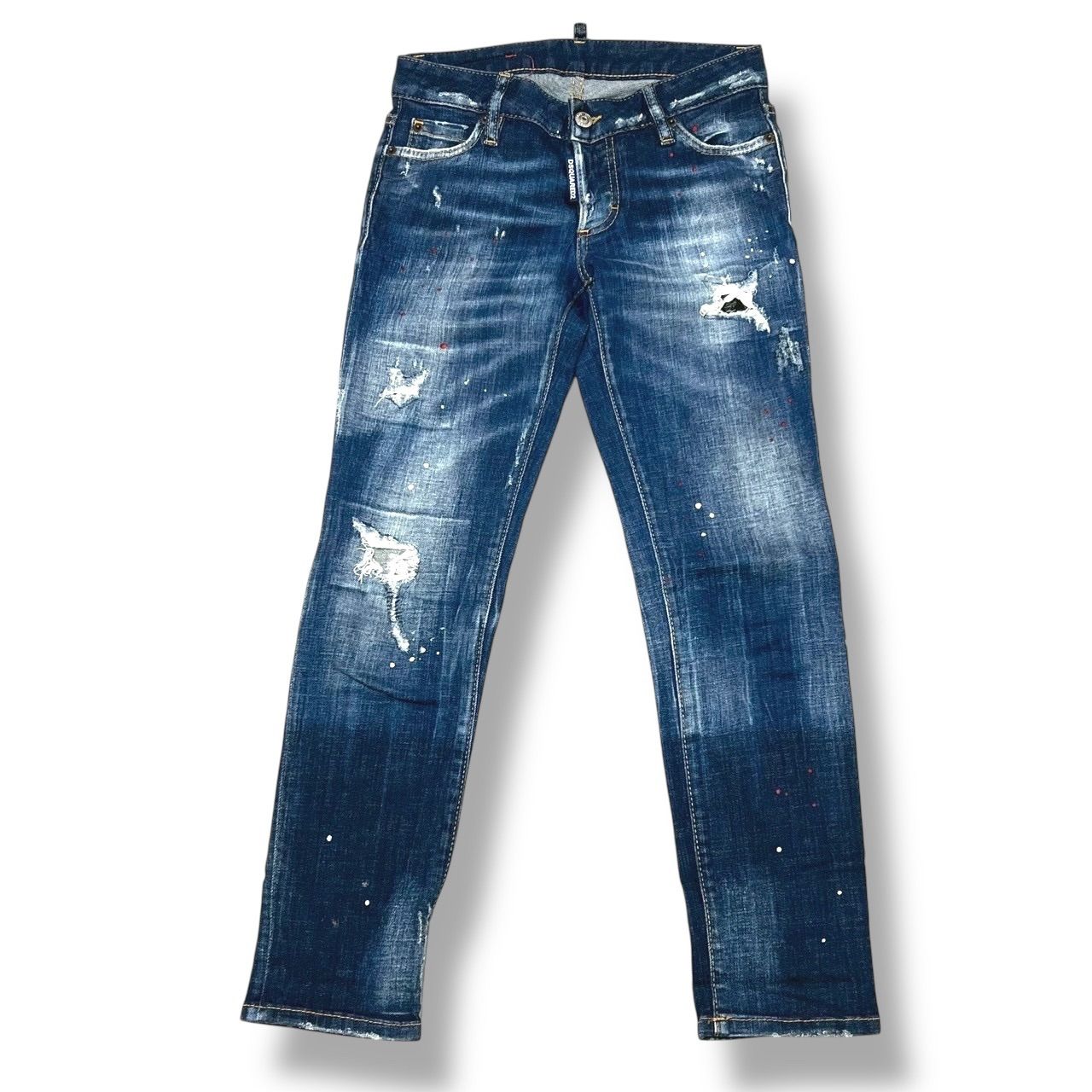 DSQUARED2 Jennifer Cropped Jean ストレッチ デニム パンツ サイズ34 レディース ジーンズ