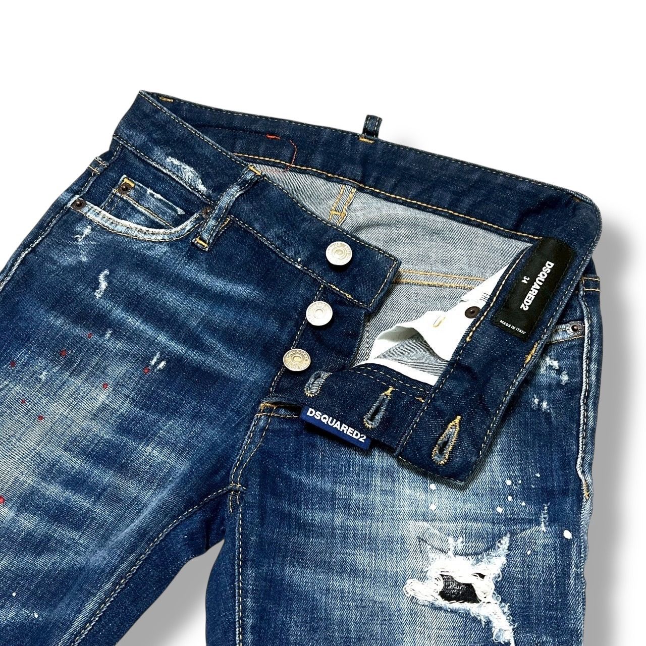 DSQUARED2 Jennifer Cropped Jean ストレッチ デニム パンツ サイズ34 レディース ジーンズ