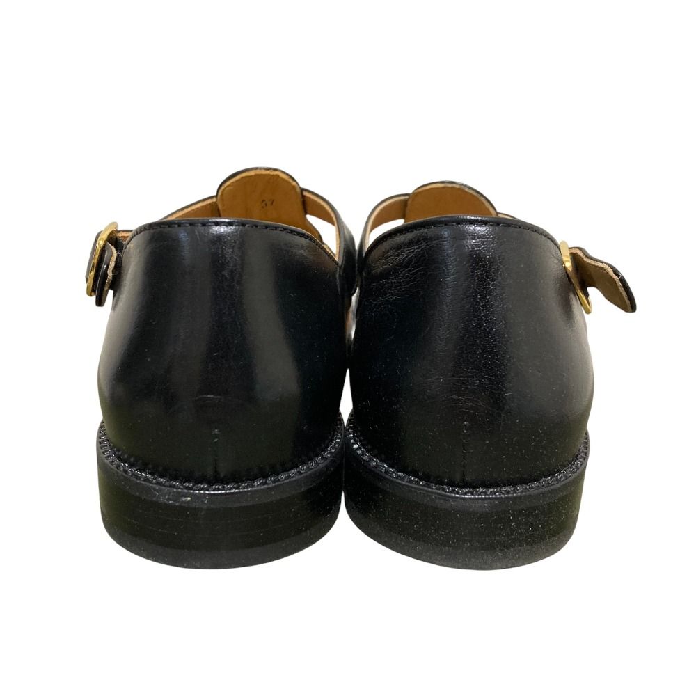  DIEGO BELLINI ディエゴ ベリーニ グルカサンダル D 5290 サイズ37 約23.5 cm ブラック レディース 古着 サンダル サンダル ミュール