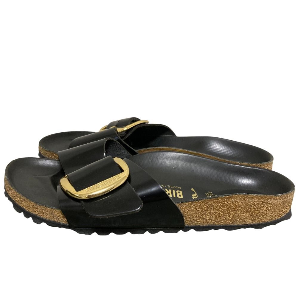  ビルケンシュトック Madrid Big Buckle Black Patent サンダル サイズ36 23 cm ブラック レディース 古着 サンダル サンダル ミュール
