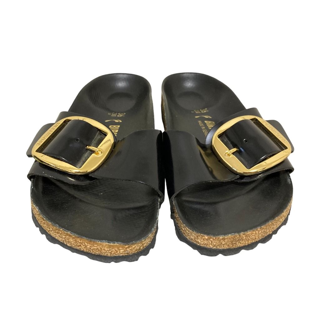 ビルケンシュトック Madrid Big Buckle Black Patent サンダル サイズ36 23 cm ブラック レディース 古着