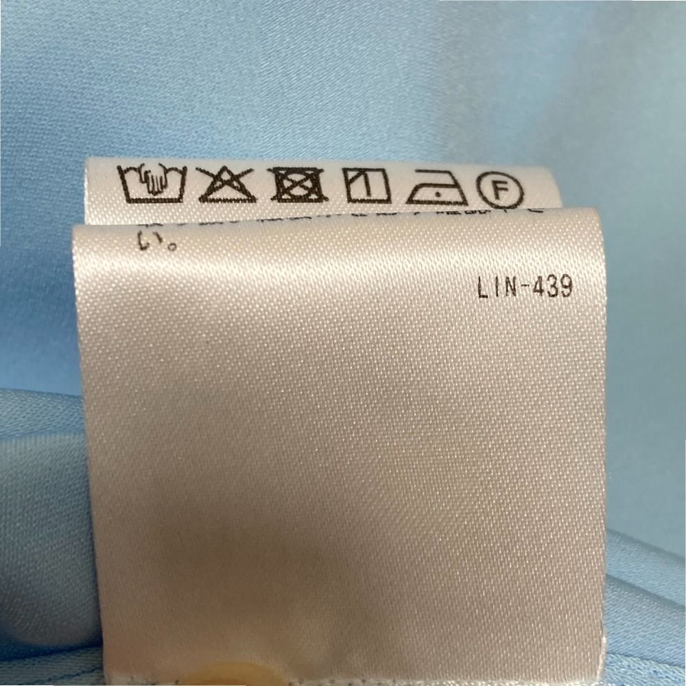  24 SS Theory luxe セオリーリュクス MARVINE SERRA ブラウス シャツ サイズ38 ライトブルー レディース 古着 半袖 シャツ ブラウス