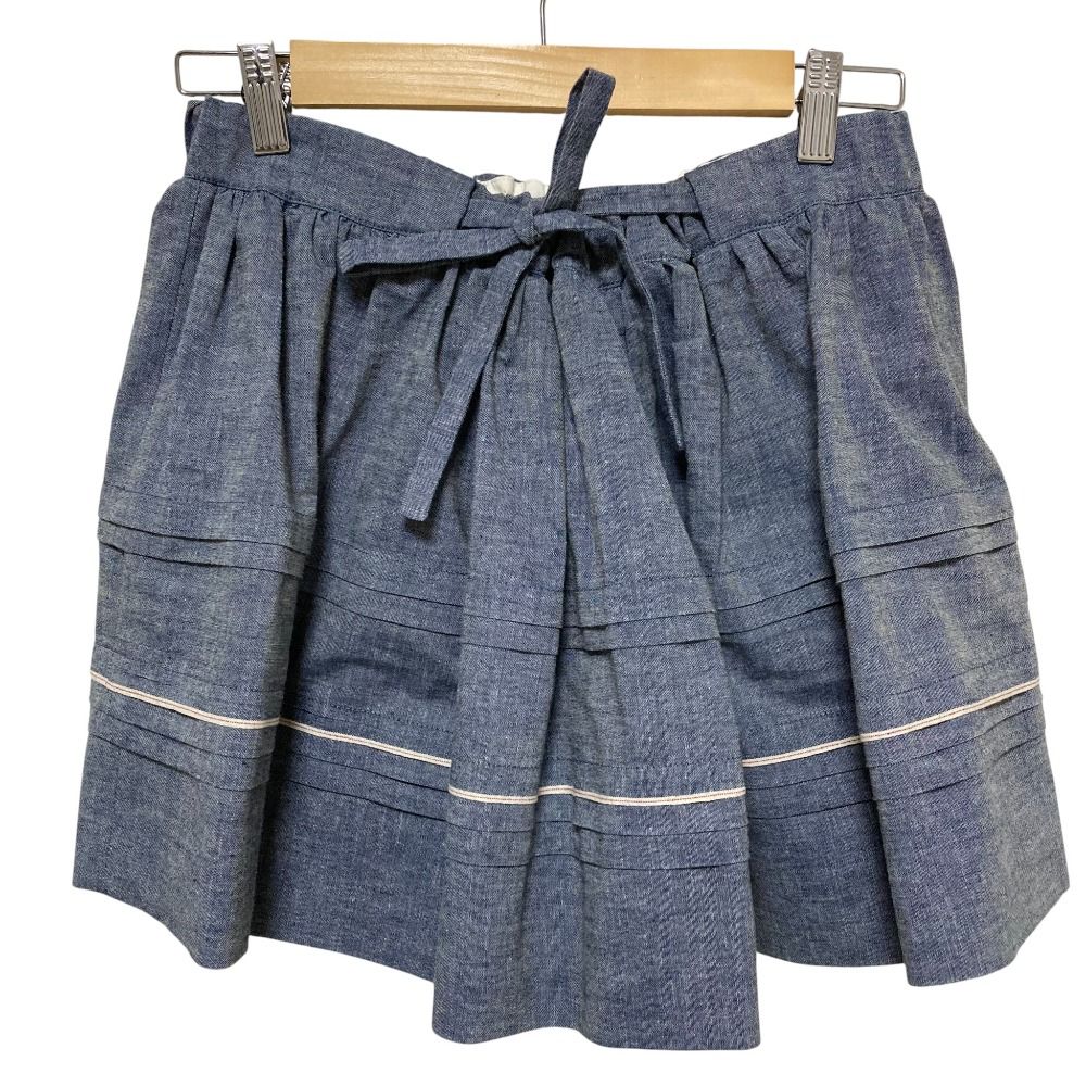 MIUMIU ミュウミュウ ミニスカート フリル ティアード フレア リボン