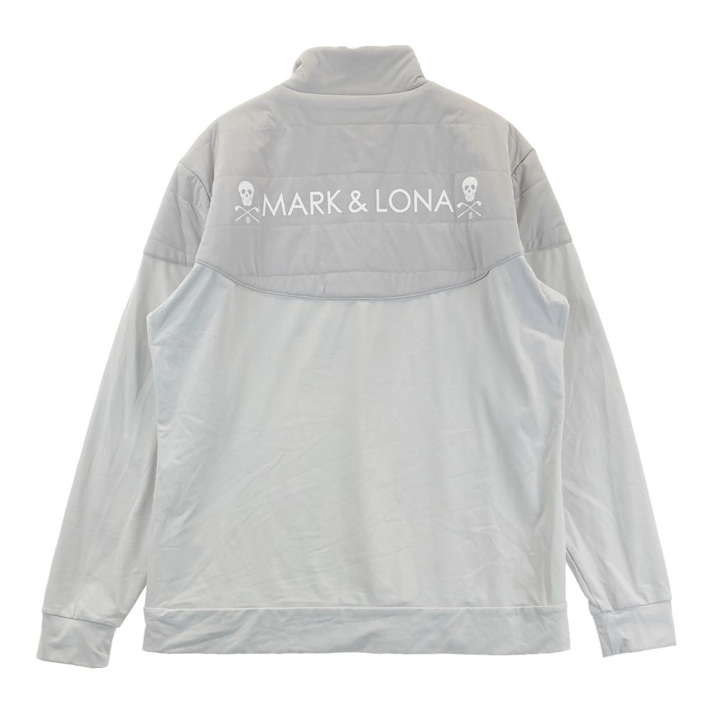 サイズ 50 MARK-LONA マークアンドロナ ハーフジップ 中綿切替ブルゾン グレー系 ゴルフウェア メンズ ストスト
