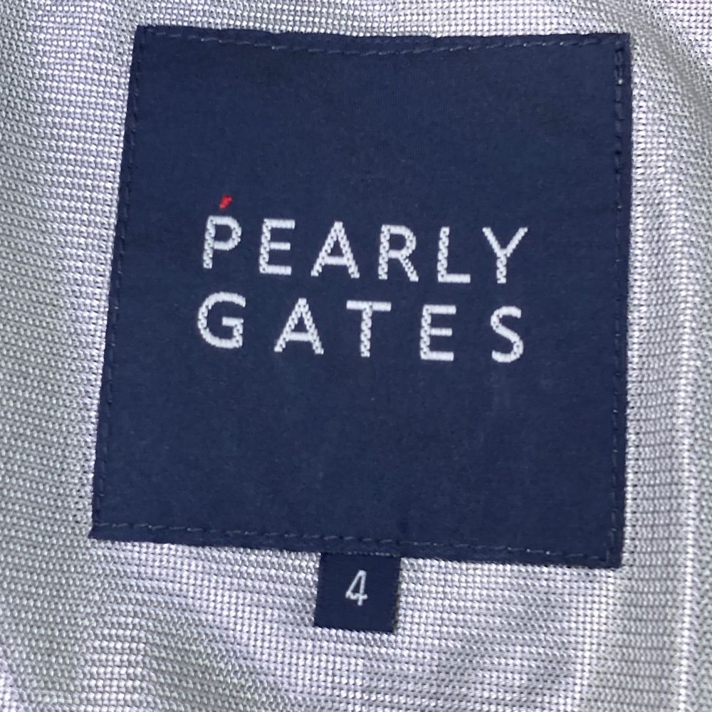 【美品】パーリーゲイツ　ジップジャケット　蓄熱　フェルトロゴ　ブラック　サイズ7 未使用級パーリーゲイツ 蓄熱フィルム裏地 ダブルジップスニード