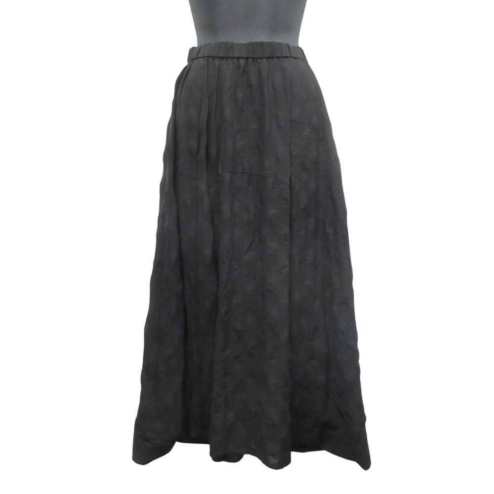 Senso unico センソユニコ 慈雨 ドット 水玉 スカート ボトムス パンツ 変形 サルエル 07122062 サイズ40 黒 ブラック レディース 古着