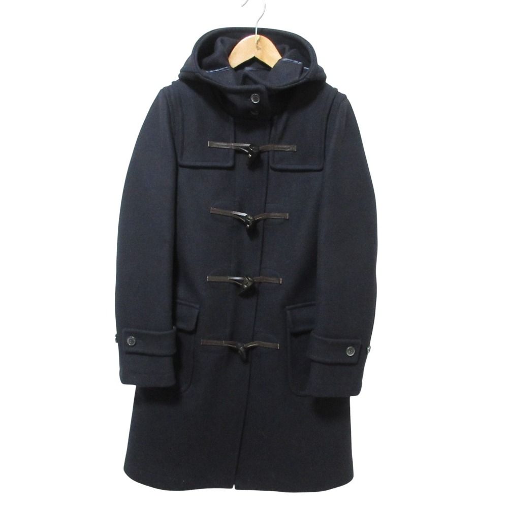 MACKINTOSH マッキントッシュ メルトン ダッフルコート 34 ネイビー 英国製 レディース 古着