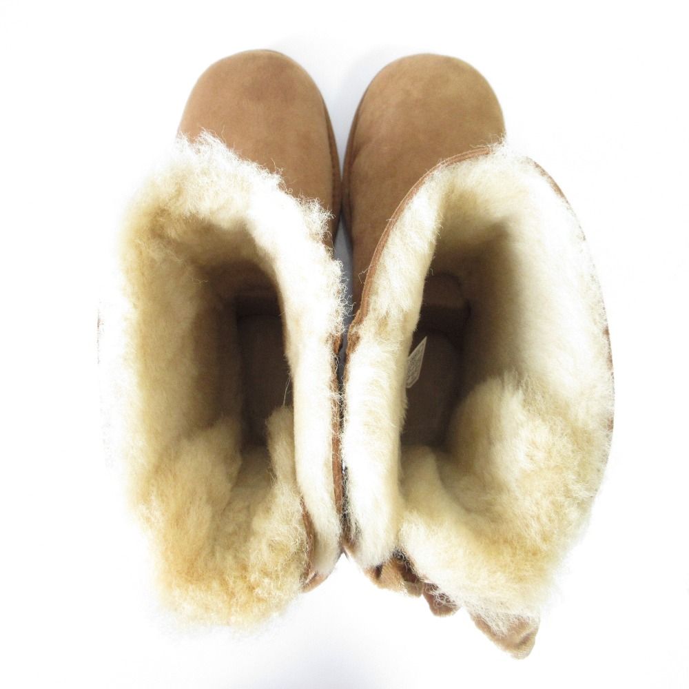  UGG アグ W BAILEY BOW リボンムートンブーツ 1092973 サイズSU 6 23 cm キャメル レディース 古着 その他 ブーツ