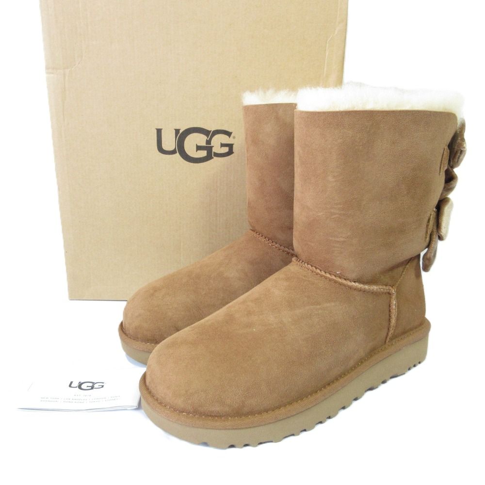 UGG アグ W BAILEY BOW リボンムートンブーツ 1092973 サイズSU 6 23 cm キャメル レディース 古着