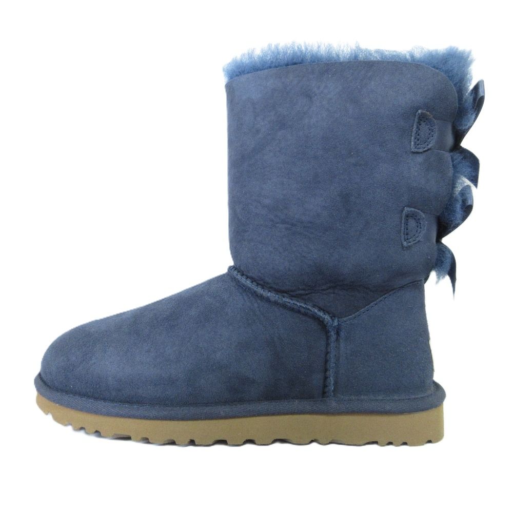 UGG アグ W BAILEY BOW リボンムートンブーツ 1002954 サイズUS 6 23 cm ネイビー レディース 古着