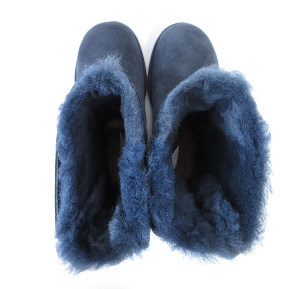  UGG アグ W BAILEY BOW リボンムートンブーツ 1002954 サイズUS 6 23 cm ネイビー レディース 古着 その他 ブーツ