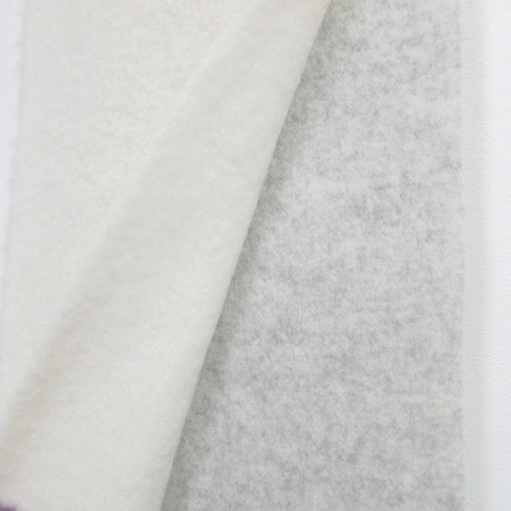  Marimekko マリメッコ マルチ マフラー Aamulainen scarf ホワイト グレー パープル レディース 古着 マフラー 小物