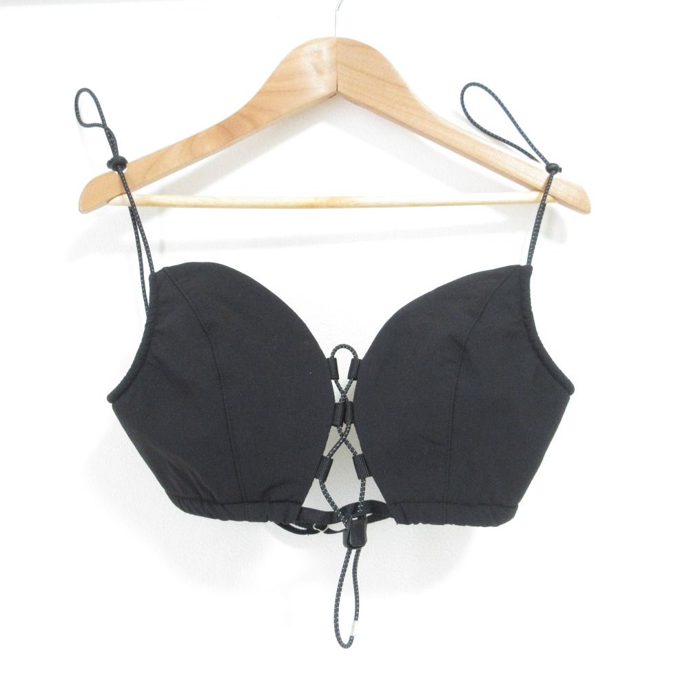 KISHIDAMIKI キシダミキ tec bra bustier ビスチェ サイズF ブラック レディース 古着