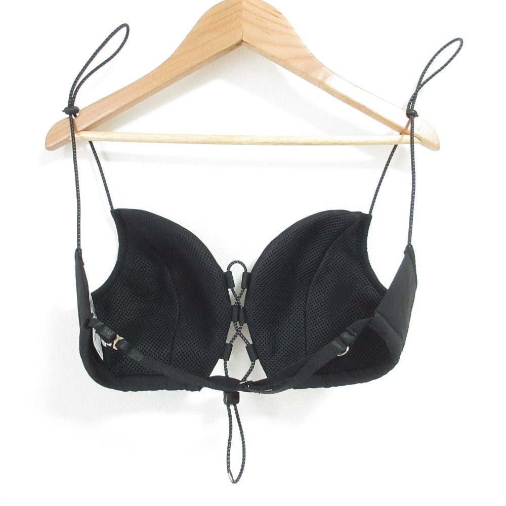 KISHIDAMIKI キシダミキ tec bra bustier ビスチェ サイズF ブラック レディース 古着