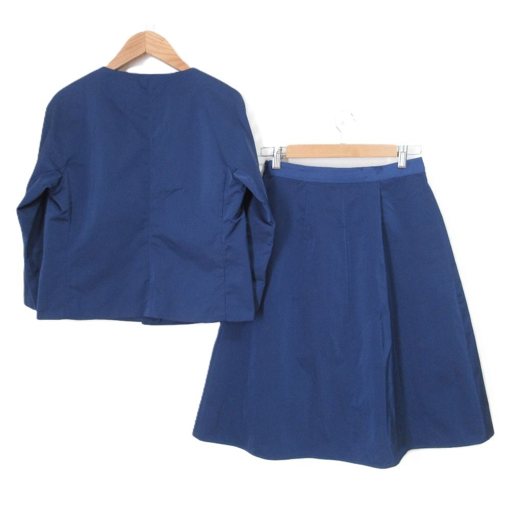 Max Mara WEEKEND マックスマーラウィークエンド ノー ジャケット スカート セットアップ サイズ40 36 ブルー レディース 古着